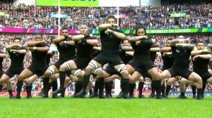 Первая новозеландская хака на Кубке Мира по регби 2015