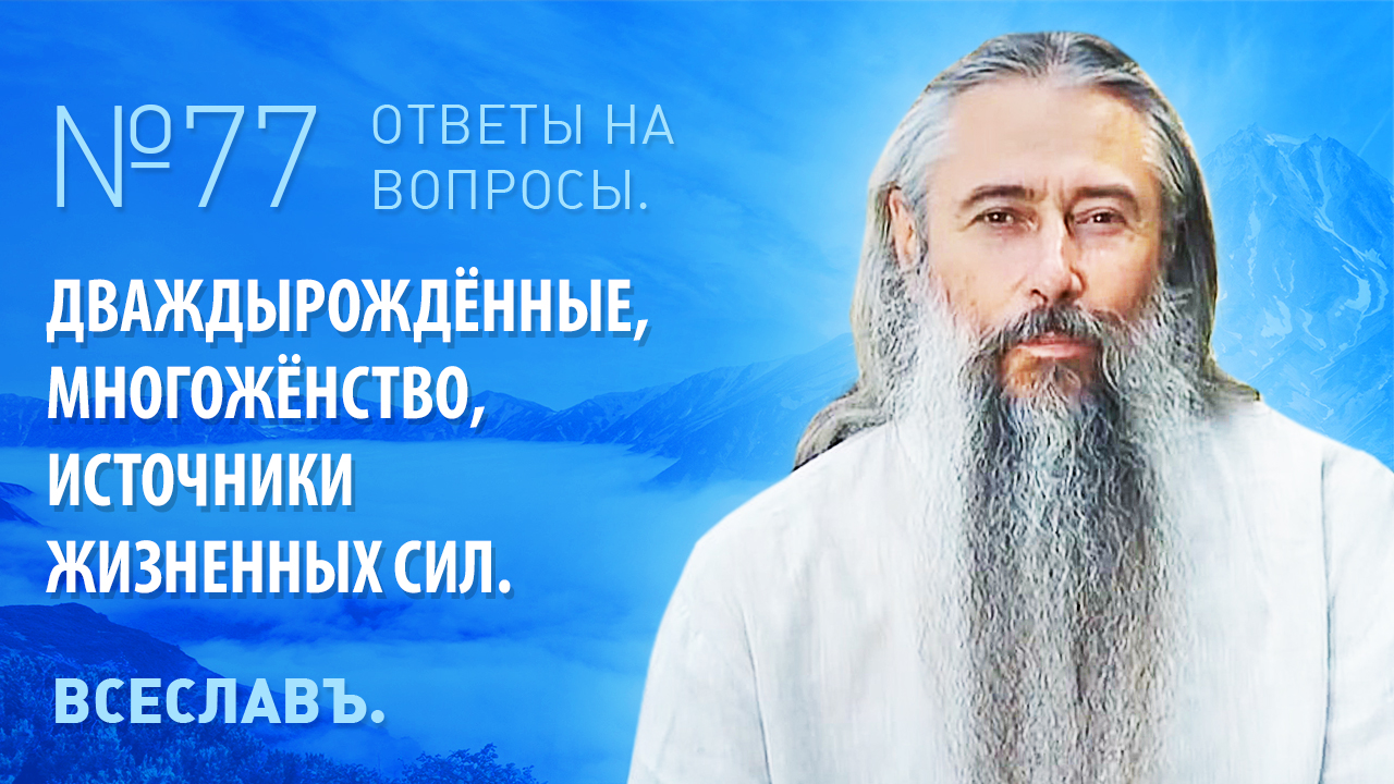 Дваждырождённые, многожёнство, источники жизненных сил. Всеславъ