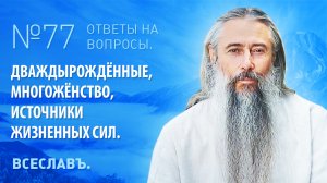 Дваждырождённые, многожёнство, источники жизненных сил. Всеславъ