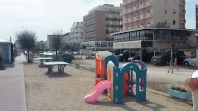 Italy Milano Marittima. Beach.mp4