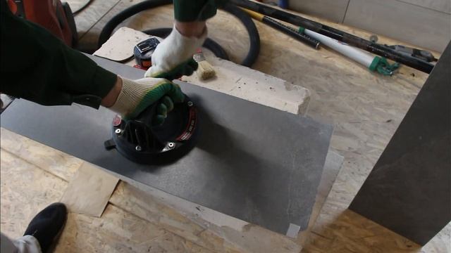 Монтаж теплого подоконника из керамогранита. смотреть онлайн