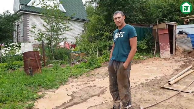 Бурение скважины на дачном участке. Глубина. Дебит. смотреть онлайн