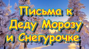 Дети написали письма Деду Морозу и Снегурочке. Подарки. Новый год. (12.23г.) Семья Бровченко.
