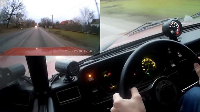 звук горизонталок и выхлопа.