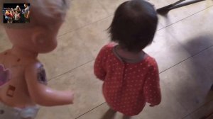Baby Pooping on the Floor Baby Alive Changing Stinky Diaper Poops.