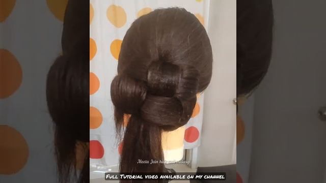 Low Bun Easy Wedding Hairstyle | Classic Simple & Elegant #Shorts #Tutorial #Hairstyle