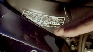 Купили угнанный мотоцикл с перебитым VIN номером