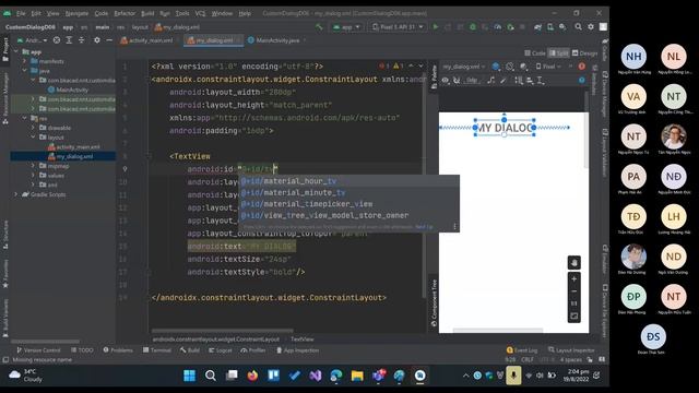 Mobile Development in Java Programming Bài 5 Dialog Android смотреть онлайн