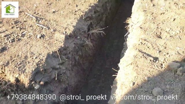 Устройство ленточного фундамента. Земляные работы. смотреть онлайн