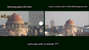 Samsung galaxy s23 ultra zoom test | s23 ultra Vs professional Camera