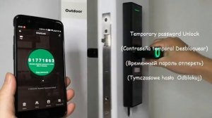Умный электронный замок Tuya Smart со сканером отпечатка пальцев