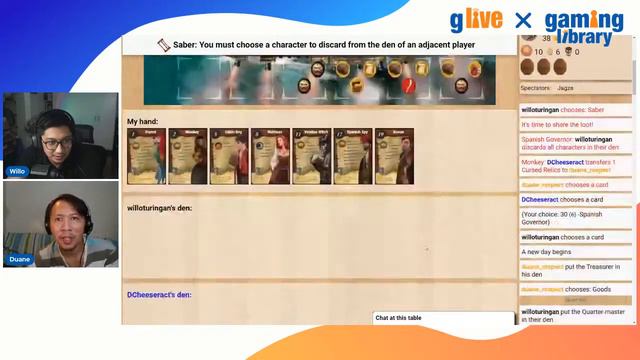 GLive Game Night: Libertalia in BGA! смотреть онлайн