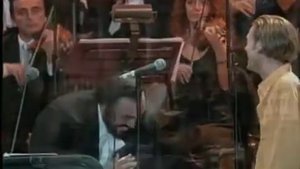 Luciano pavarotti e Bryan Adams