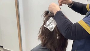 Мелирование волос парика ,укладка парика из натуральных волос
