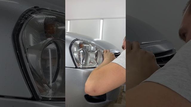 Приора, бронирование фар в полиуретановую антигравийную пленку смотреть онлайн