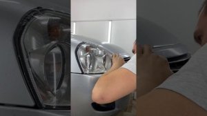 Приора, бронирование фар в полиуретановую антигравийную пленку