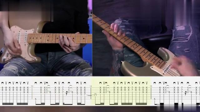 Super Groovy Funk Blues Rhythm With Pov And Tabs ! (