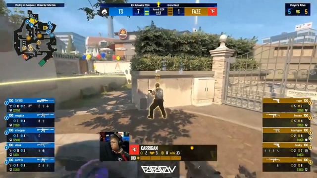 DONK ТАЩИТ ВСЕ. IEM Katowice 2024_TEAM SPIRIT vs FAZE потная заруба смотреть онлайн