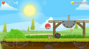 игра красный колобок Game red ball
