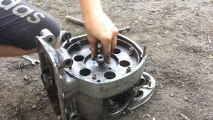 Как снять сцепление_маховик_заднюю крышку коленвала_коленвал_как вытащить Урал Д.mp4