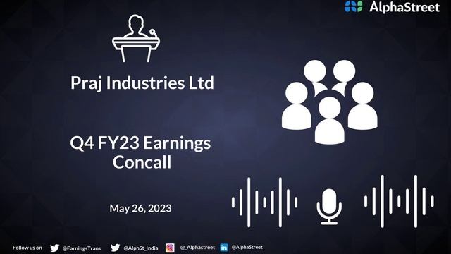 Praj Industries Ltd Q4 FY23 Earnings Concall смотреть онлайн