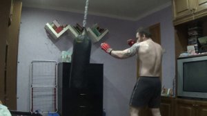 Работа по груше (двойка, двойка+лоу и локти)