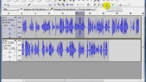 Панель инструментов в программе Audacity