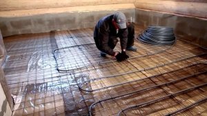 Монтаж тёплого пола рехау