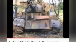 Serbian M-84 Tanks, T-55, and other Tanks destroyed by KLA-NATO in Kosovo 1998-1999.