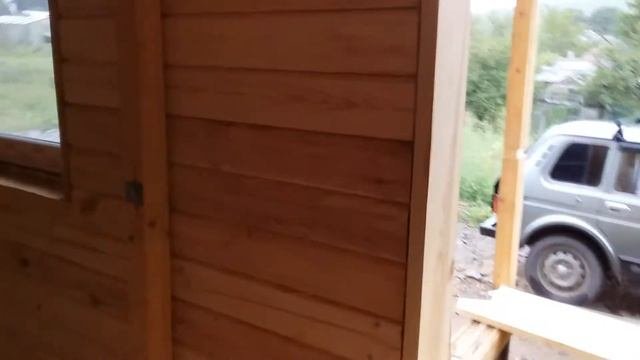 В новом доме из бруса 10х7, ровняю стены
