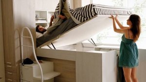 Кровать трансформер, шкаф кровать - умная мебель. Идеи для маленькой квартиры