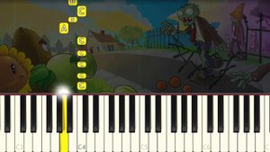 PLANTS vs ZOMBIES - Loonboon - VERY EASY Piano tutorial