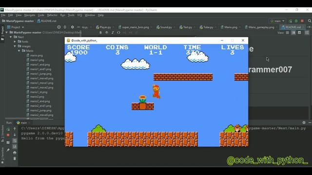 Super Mario Game In Python | source code | Python | Programming