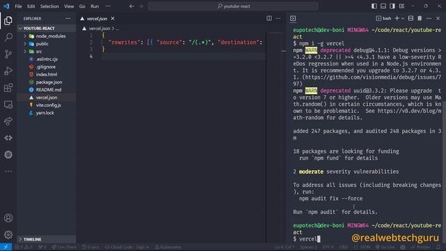 Deploying a JavaScript React Application to Vercel: A Step-by-Step Guide