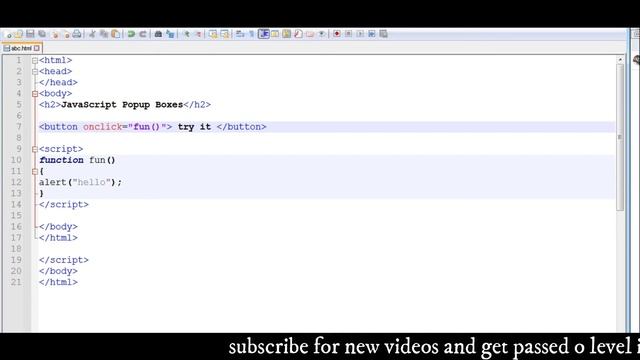 js popup boxes , alert box