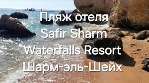 18.Отель Safir Sharm Waterfalls Resort 5*. Завтрак. Территория. Рыбки на затопленном понтоне. Египет