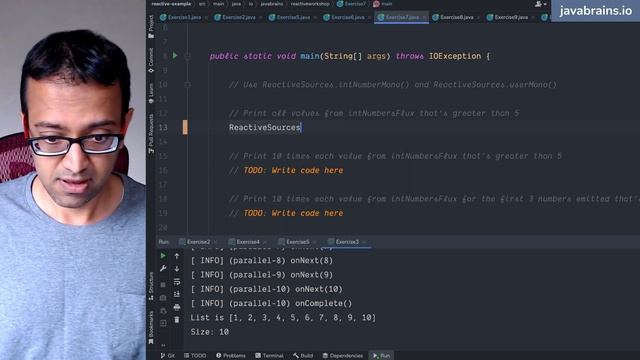26 The log operator (Reactive programming with Java - full course) смотреть онлайн