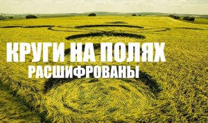 КРУГИ НА ПОЛЯХ РАСШИФРОВАНЫ. ЧТО ОЗНАЧАЮТ РИСУНКИ НА ПОЛЯХ.
