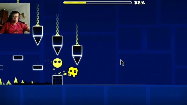 Андрей делает вид что он Dexopey на протяжении 10:34 мин (Geometry Dash) смотреть онлайн