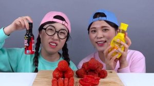 Читос Куриный хот-дог Мукбанг ДОНА DONA