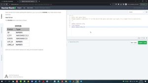 Решение SQL задания "Weather Observation Station 6" на HackerRank.com