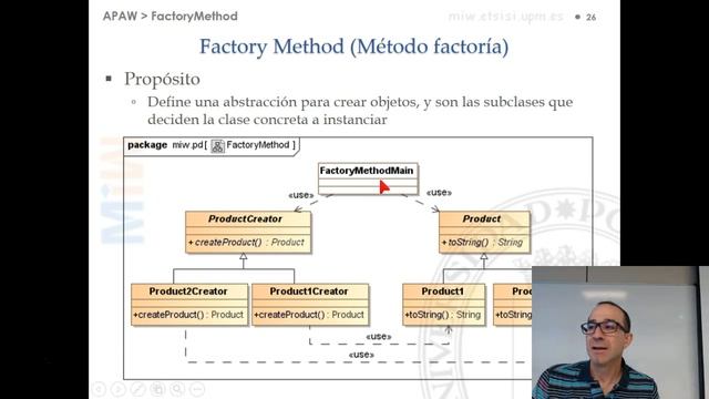 APAW. 1. Patrones de diseño. 1.12. Factory Method смотреть онлайн