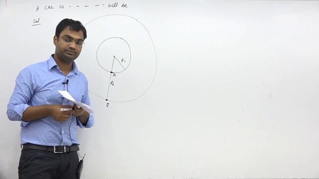 A car is going round a circle of radius R1 with constant speed. Another car смотреть онлайн