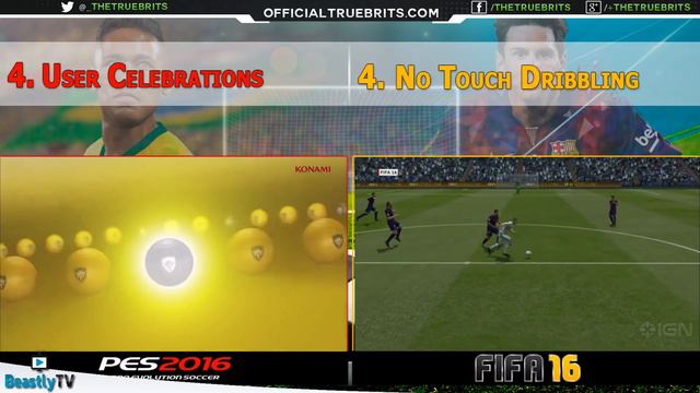 [TTB] FIFA 16 vs PES 2016 - Top 8 Features this year - Gameplay Improvements