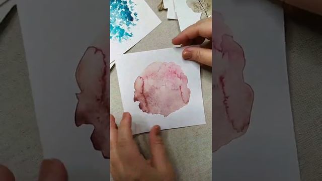 Творческие завтраки соединяем текстуры акварели и маркер