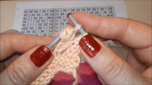 Узор шишечки спицами.  Как вязать шишечки спицами. СХЕМА УЗОРА.