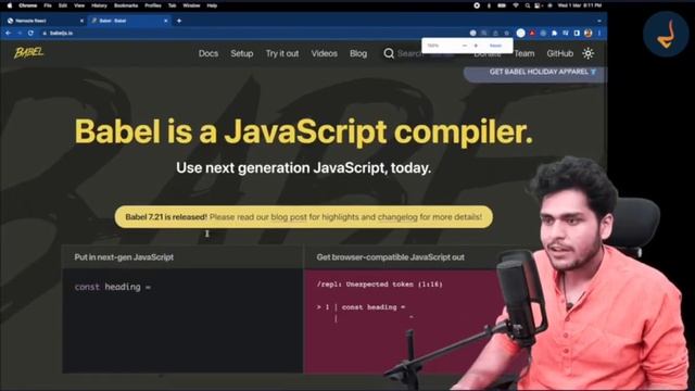 React Babel Namaste ReactJs Ep-03, Part-2