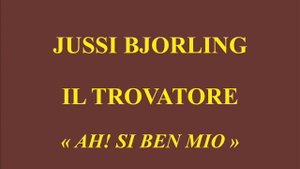 Jussi Bjorling   Il Trovatore   Ah! si ben mio   His Master's Voice DA 1701 enregistré le 15 septem