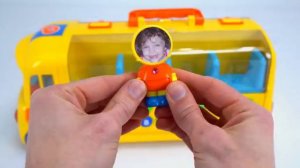 Genevieve plays with Pororo the Little Penguin Toy School Bus!