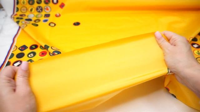 Курточная ткань купон желтый ALN39/2 смотреть онлайн